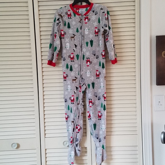 carters footed christmas pajamas
